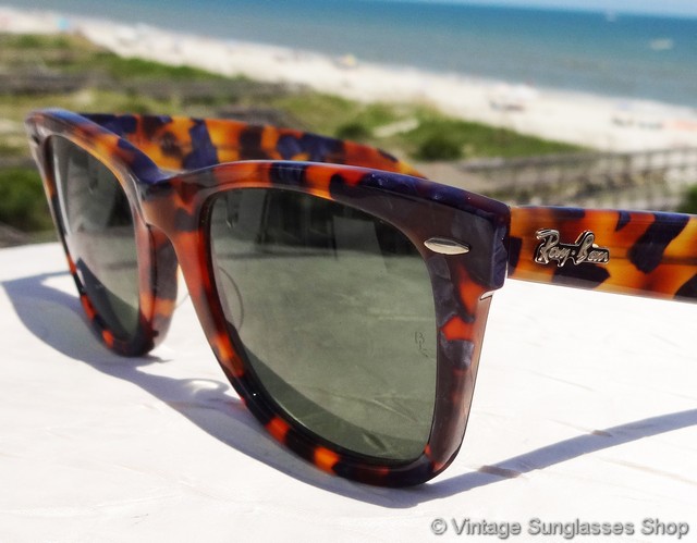 Ray ban blue tortoise shell best sale glasses